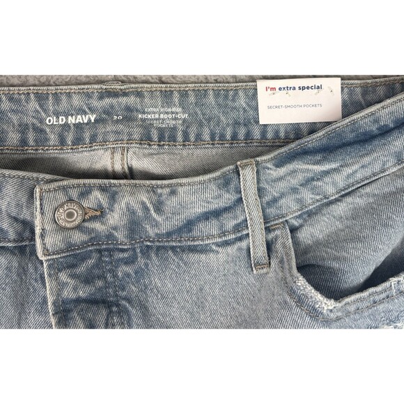 Old Navy Kicker Bootcut Jeans Womens Size 20 Light Wash Secret Smooth Pockets - Picture 4 of 10